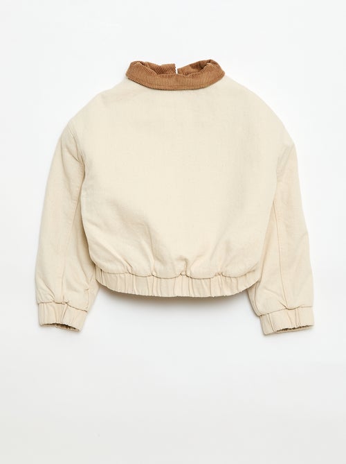 Veste bombée en jean - Kiabi