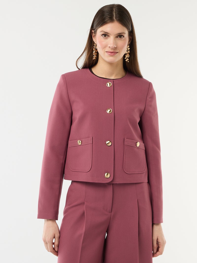 Veste courte de cérémonie unie Rouge - Kiabi