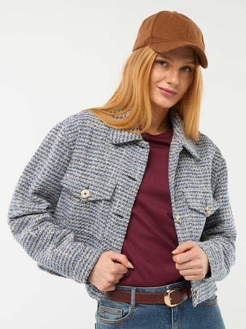 Veste courte en tweed - Kiabi