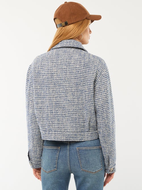 Veste courte en tweed - Kiabi