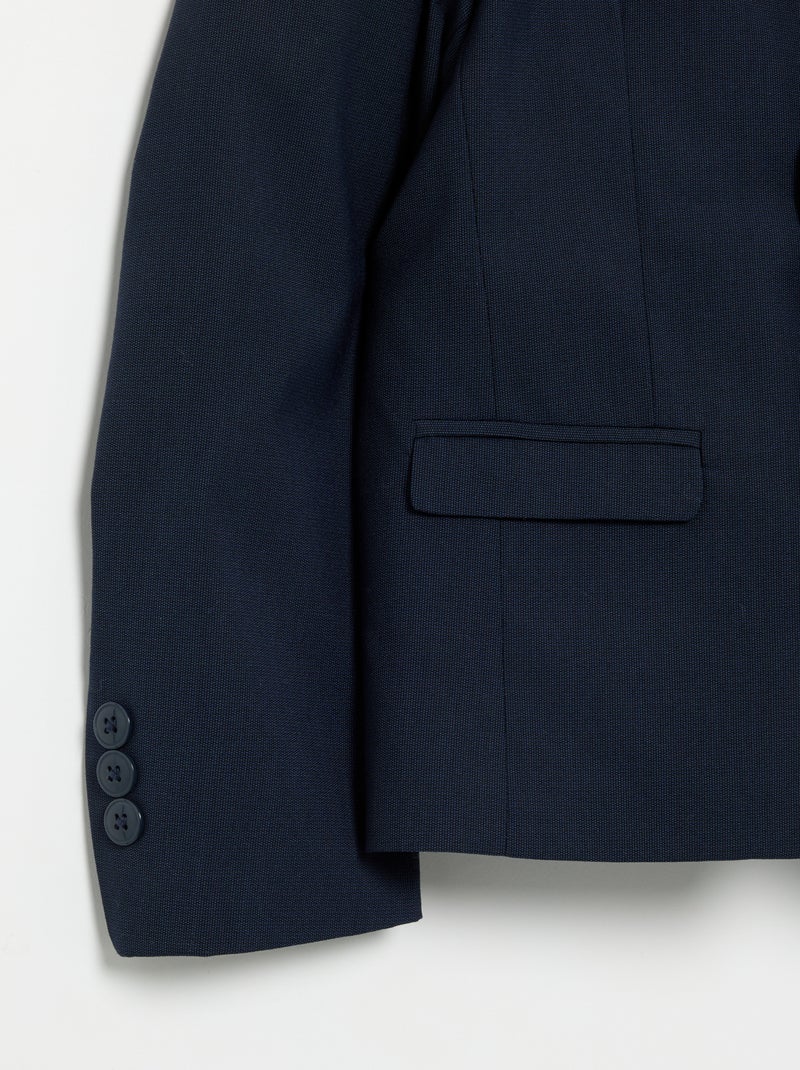 Veste de costume coupe ajustée Noir - Kiabi