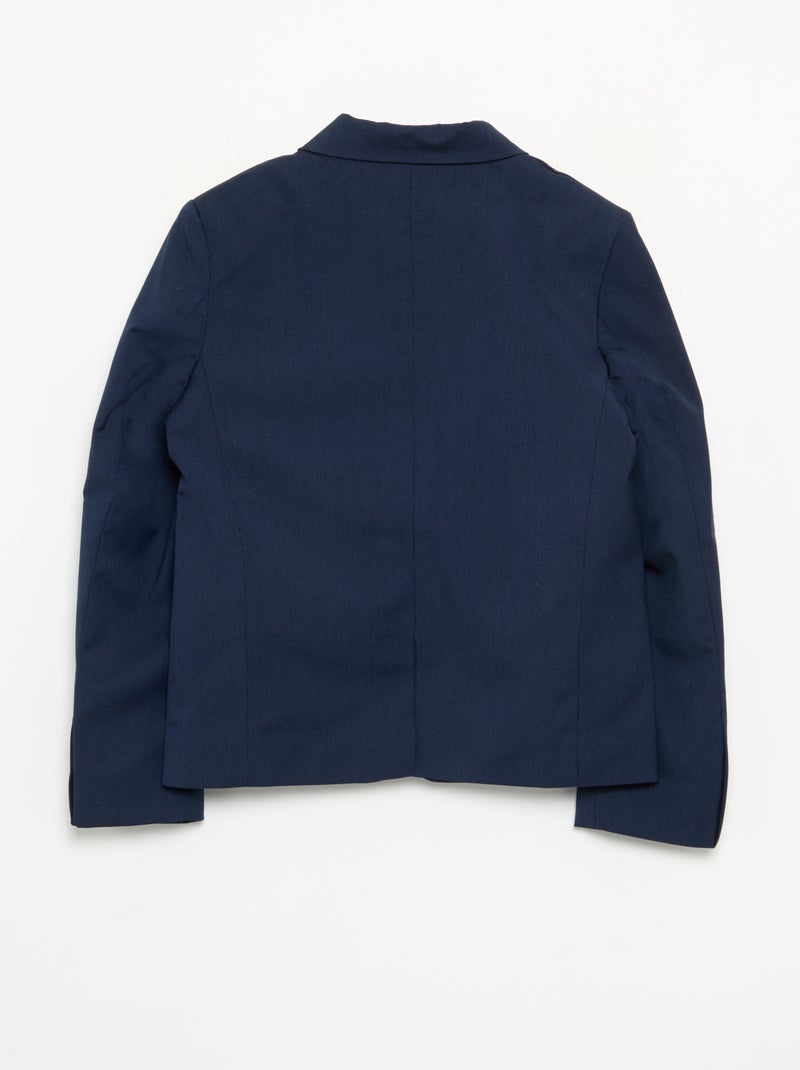 Veste de costume coupe ajustée Noir - Kiabi