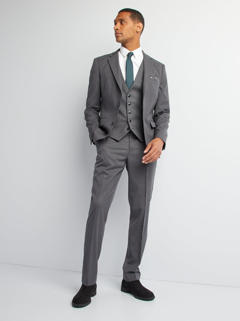 Veste de costume Gris - Kiabi