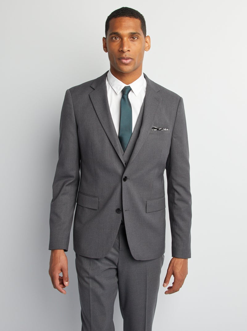 Veste de costume Gris - Kiabi