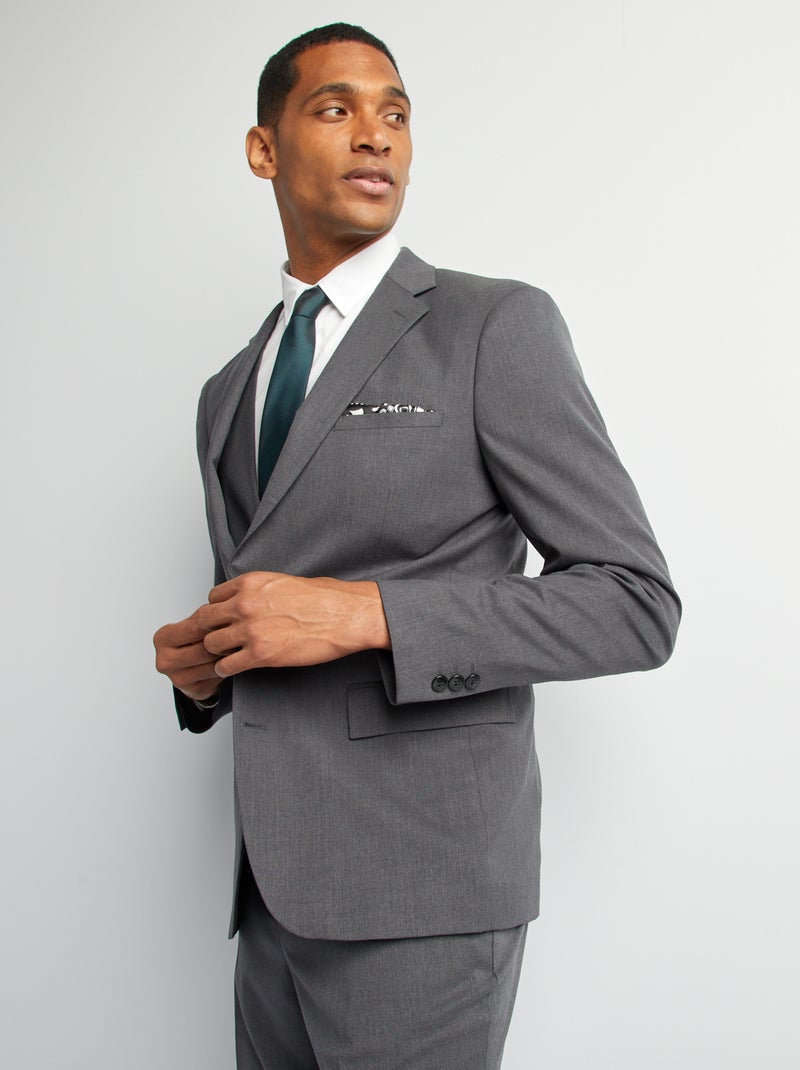 Veste de costume Gris - Kiabi