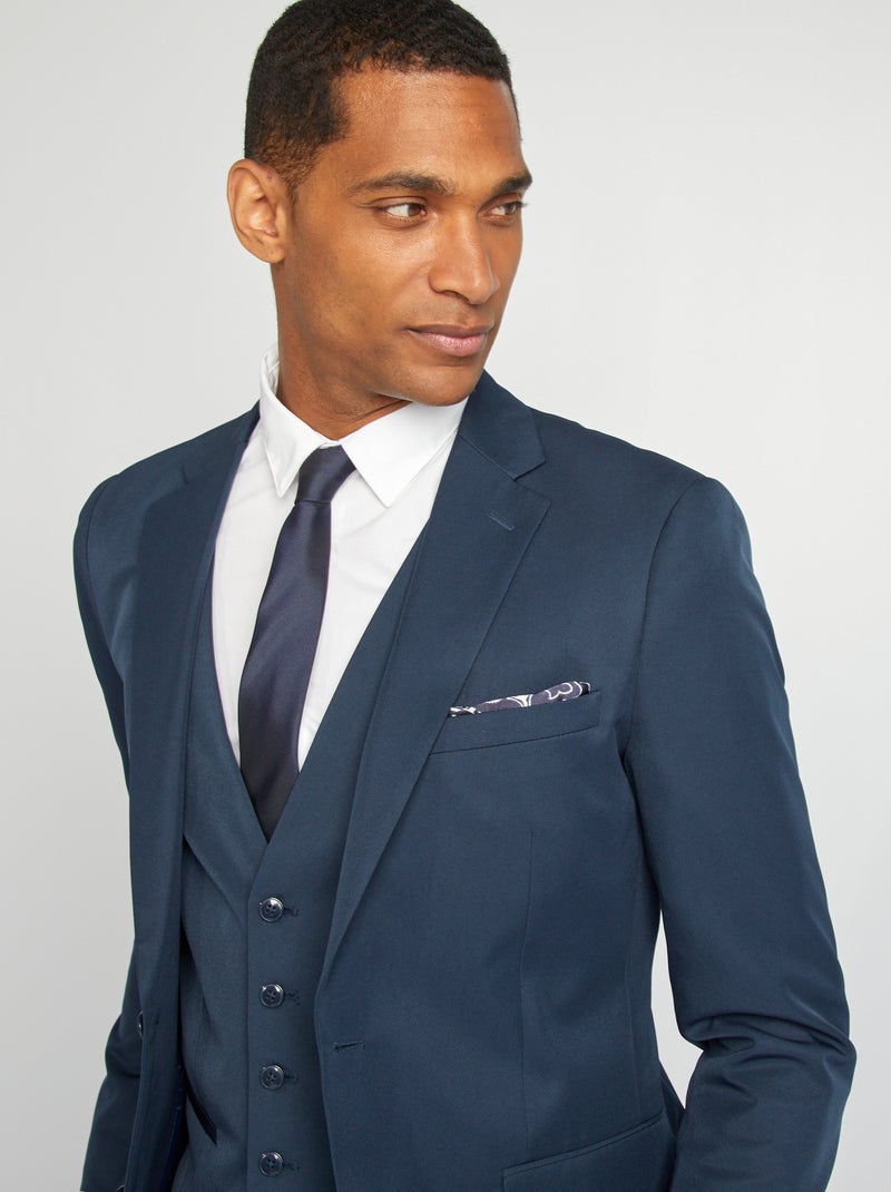 Veste de costume slim fit Bleu - Kiabi