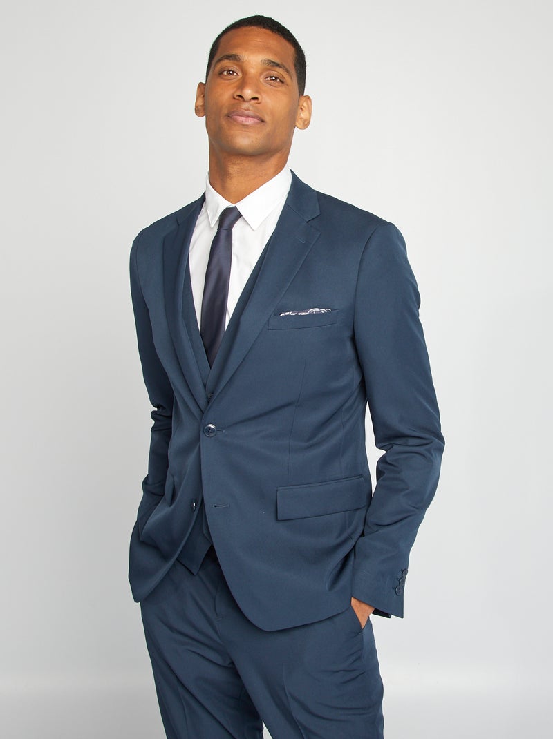 Veste de costume slim fit Bleu - Kiabi
