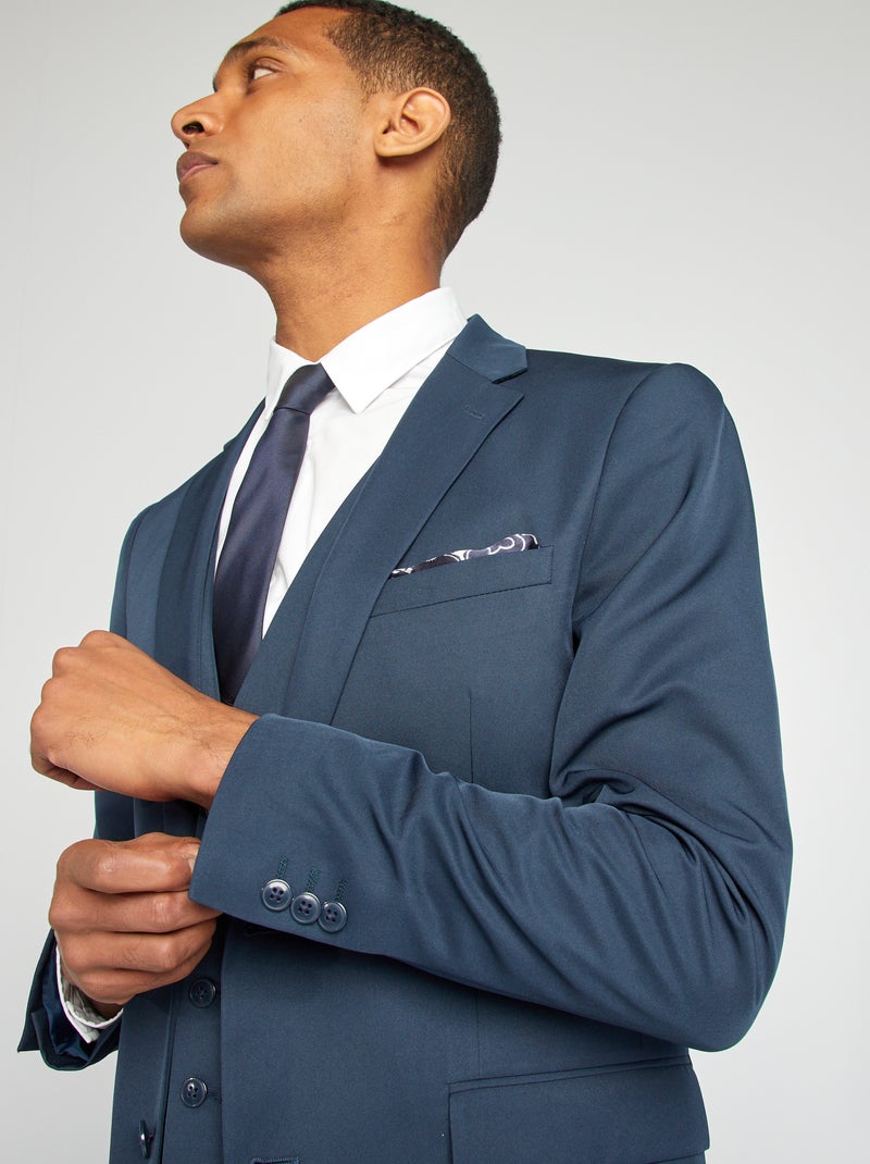 Veste de costume slim fit Bleu - Kiabi