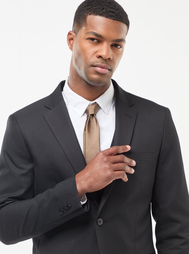 Veste de costume slim fit Noir - Kiabi