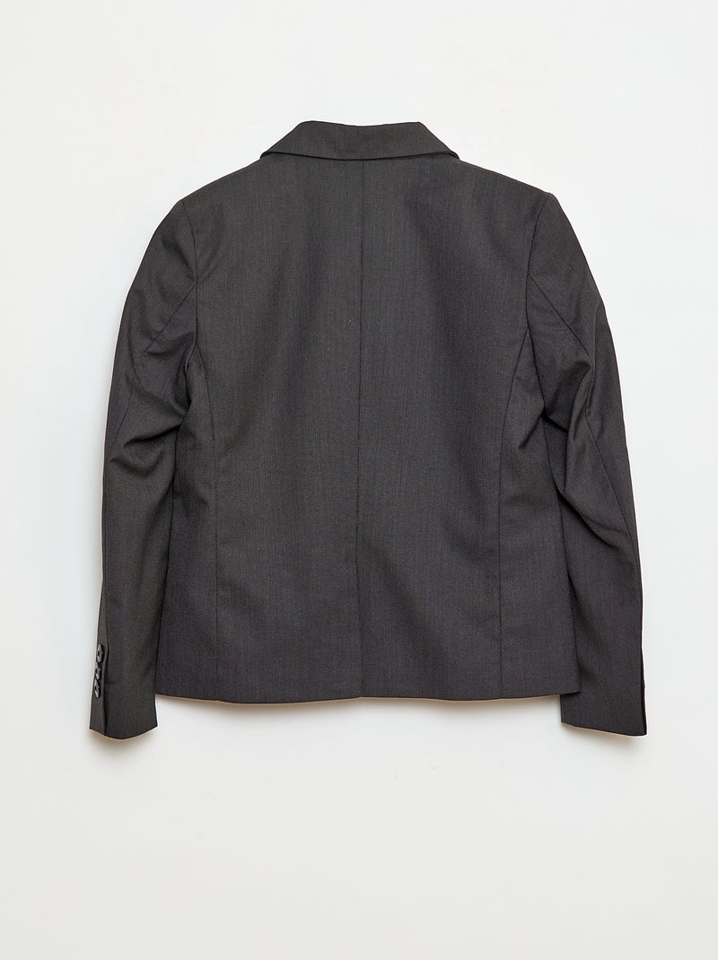 Veste de costume slim fit uni Noir - Kiabi