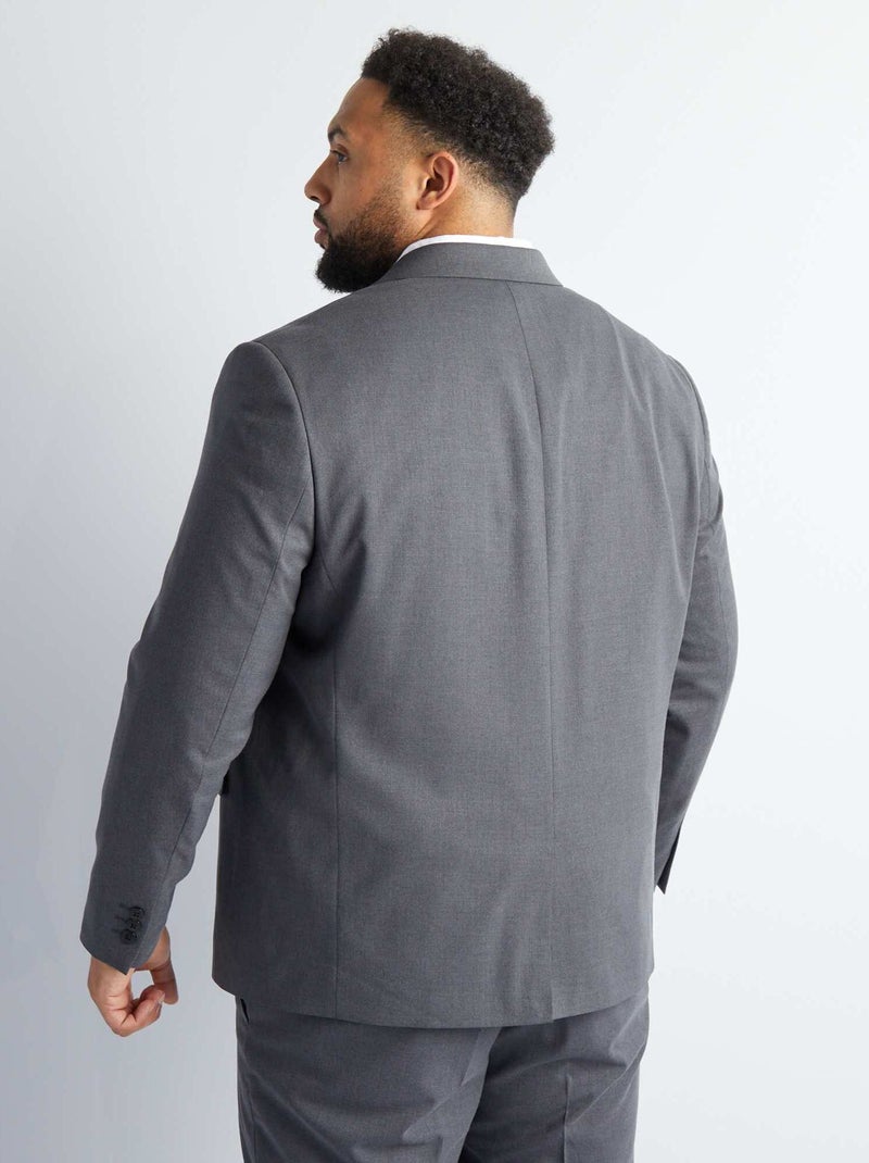 Veste de costume slim Gris - Kiabi