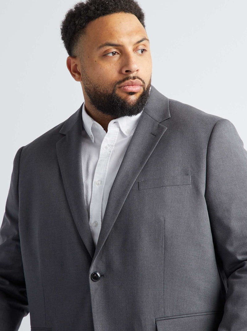 Veste de costume slim Gris - Kiabi