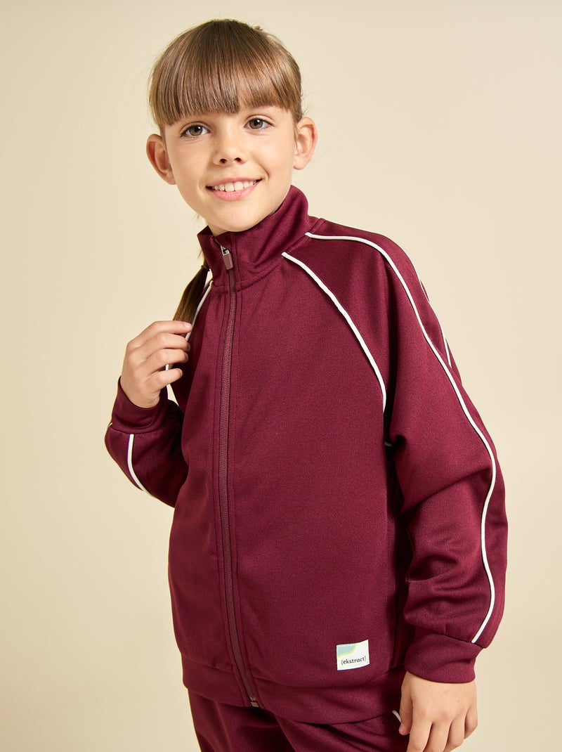 Veste de joggging (ekstract) Rouge - Kiabi