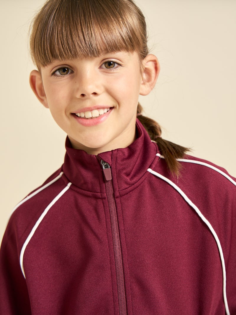 Veste de joggging (ekstract) Rouge - Kiabi