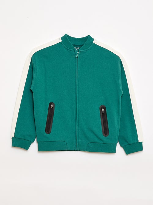 Veste de jogging bicolore - Kiabi