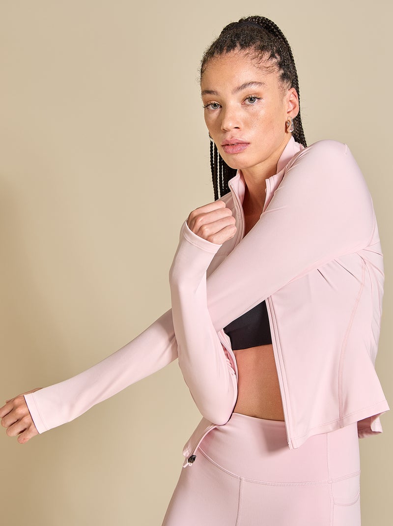 Veste de sport zippée - (ekstract) Rose - Kiabi