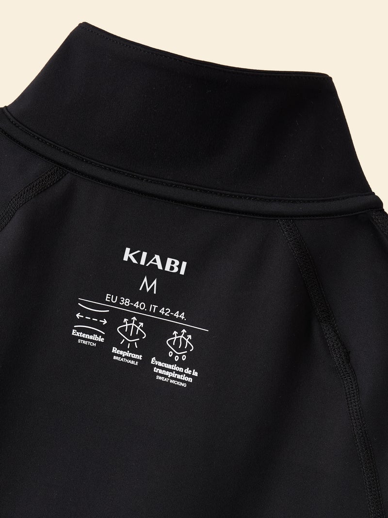 Veste de sport zippée Noir - Kiabi