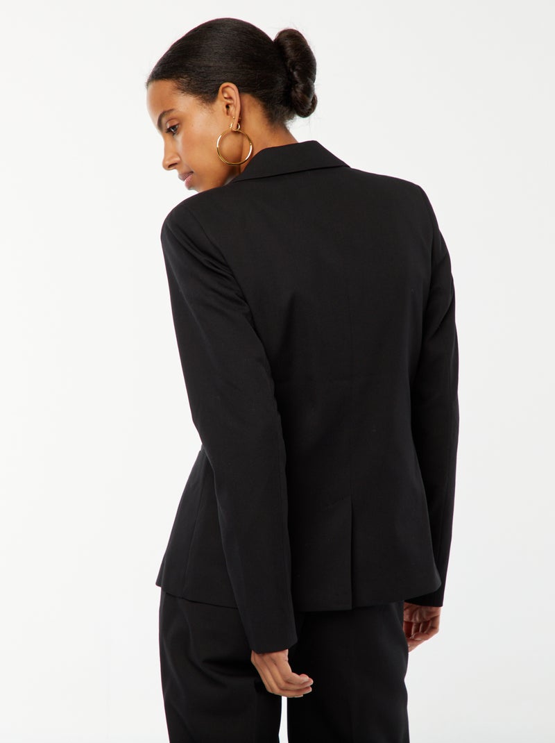Veste de tailleur à manches longues Noir - Kiabi