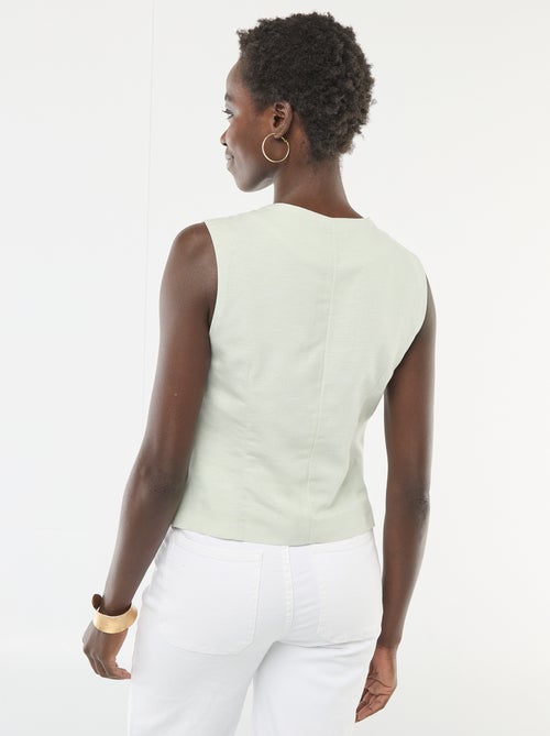 Veste de tailleur avec boutons dorés - Kiabi