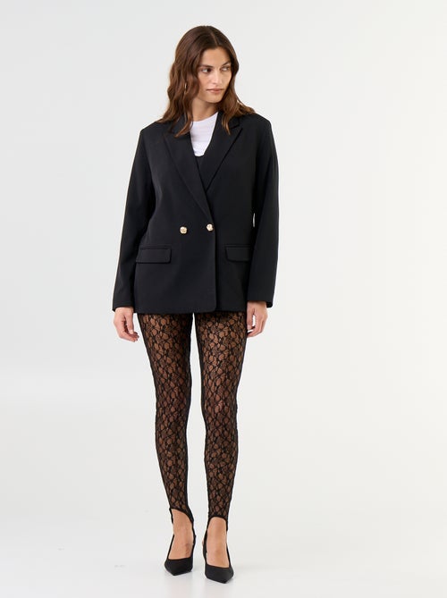 Veste de tailleur longue cintrée - Kiabi