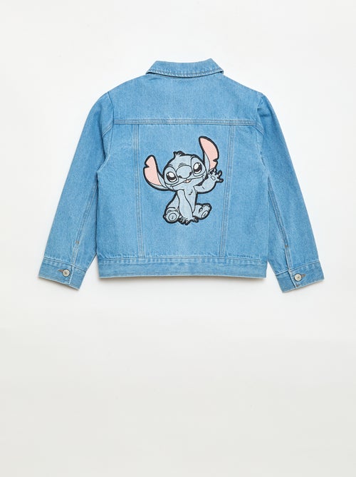 Veste denim 'Stitch' boutonnée - Kiabi