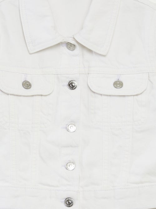 Veste en denim cropped - Kiabi