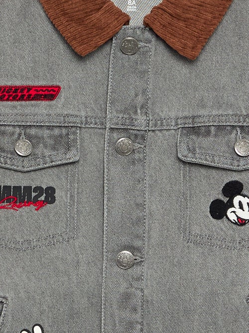Veste en denim 'Disney' 'Mickey' à manches longues - Kiabi