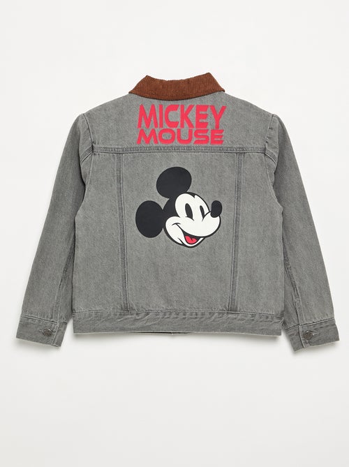 Veste en denim 'Disney' 'Mickey' à manches longues - Kiabi