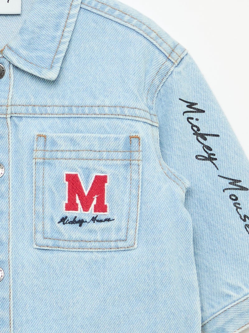 Veste en denim imprimé 'Disney' Mickey - Kiabi