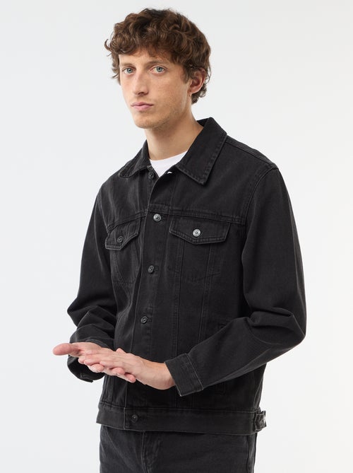 Veste en jean avec poches poitrine - Kiabi