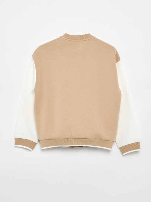 Veste esprit universitaire à manches longues - Kiabi