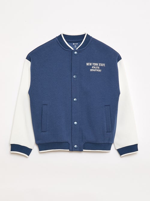 Veste esprit universitaire à manches longues - Kiabi