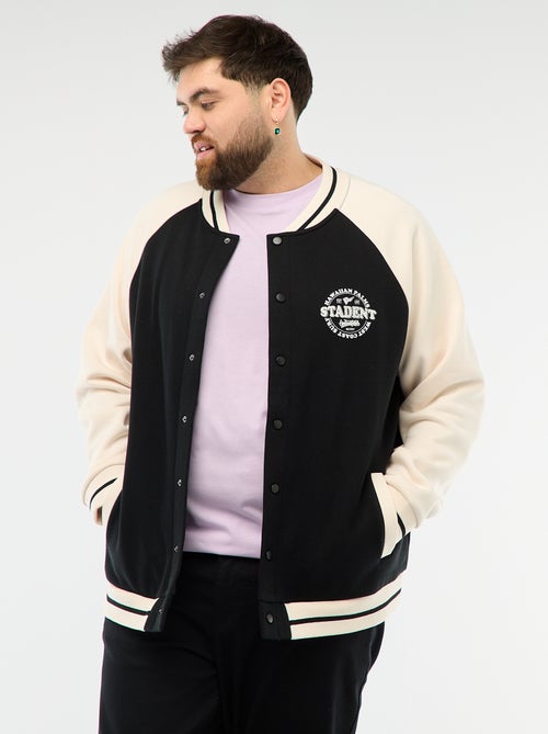 Veste esprit universitaire manches raglan - Kiabi