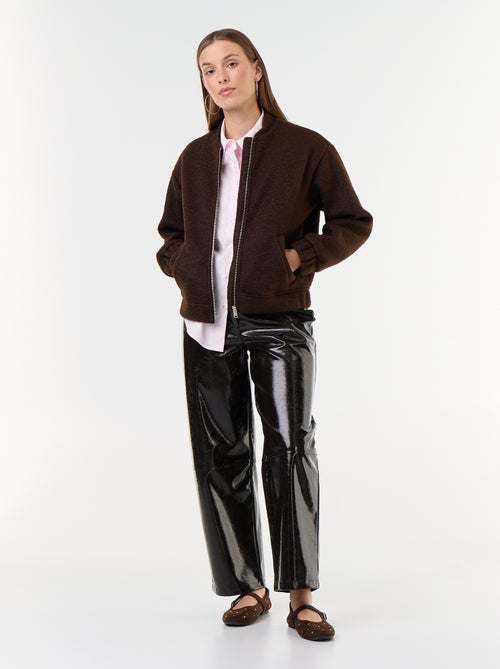 Veste faux lainage - Kiabi