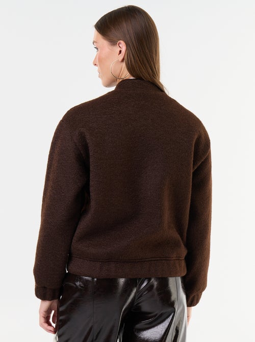 Veste faux lainage - Kiabi