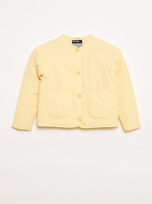 Veste matelassée avec motif brodé - Kiabi