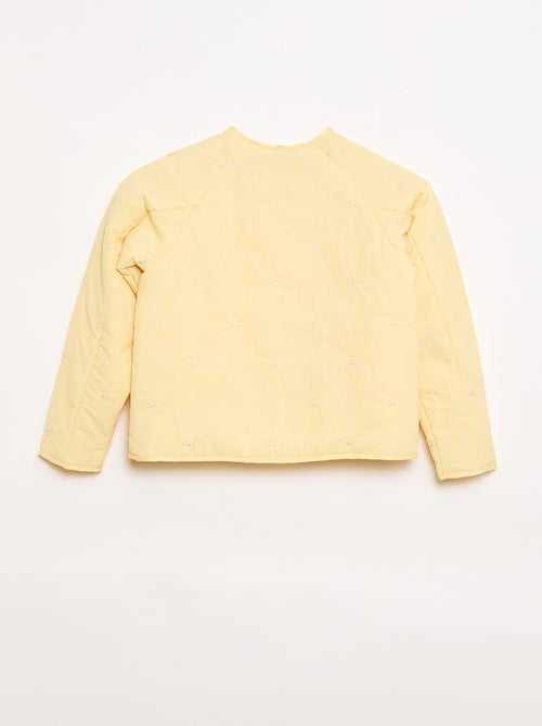 Veste matelassée avec motif brodé - Kiabi