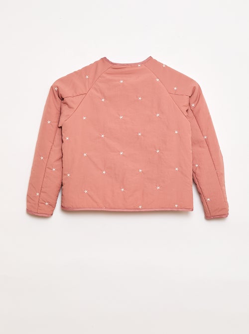 Veste matelassée avec motif brodé - Kiabi