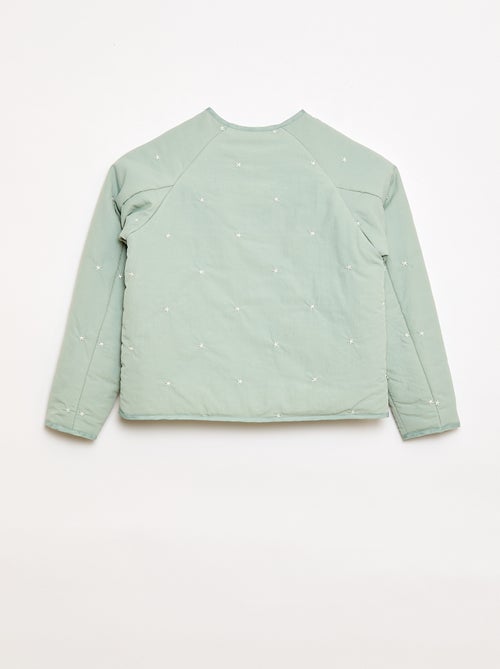 Veste matelassée avec motif brodé - Kiabi