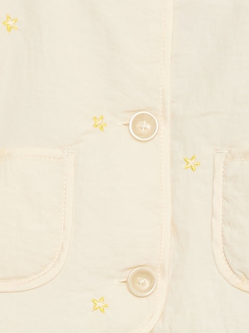 Veste matelassée col rond en tissu déperlant - Kiabi