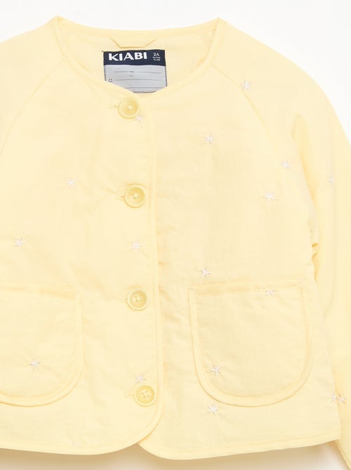 Veste matelassée col rond en tissu déperlant - Kiabi