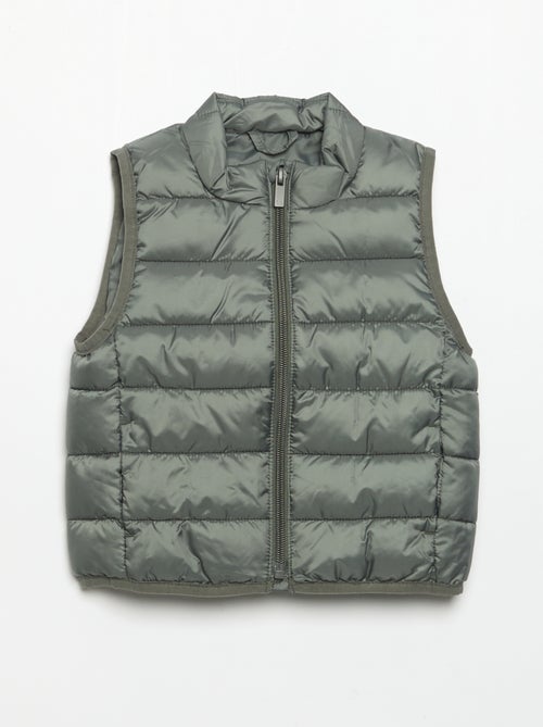Veste matelassée unie sans manches - Kiabi Veste matelassée unie sans manches - Kiabi