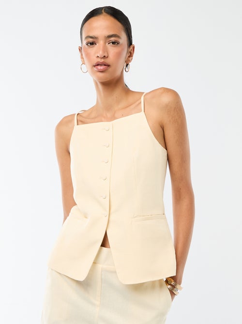 Veste sans manches à bretelles - Kiabi