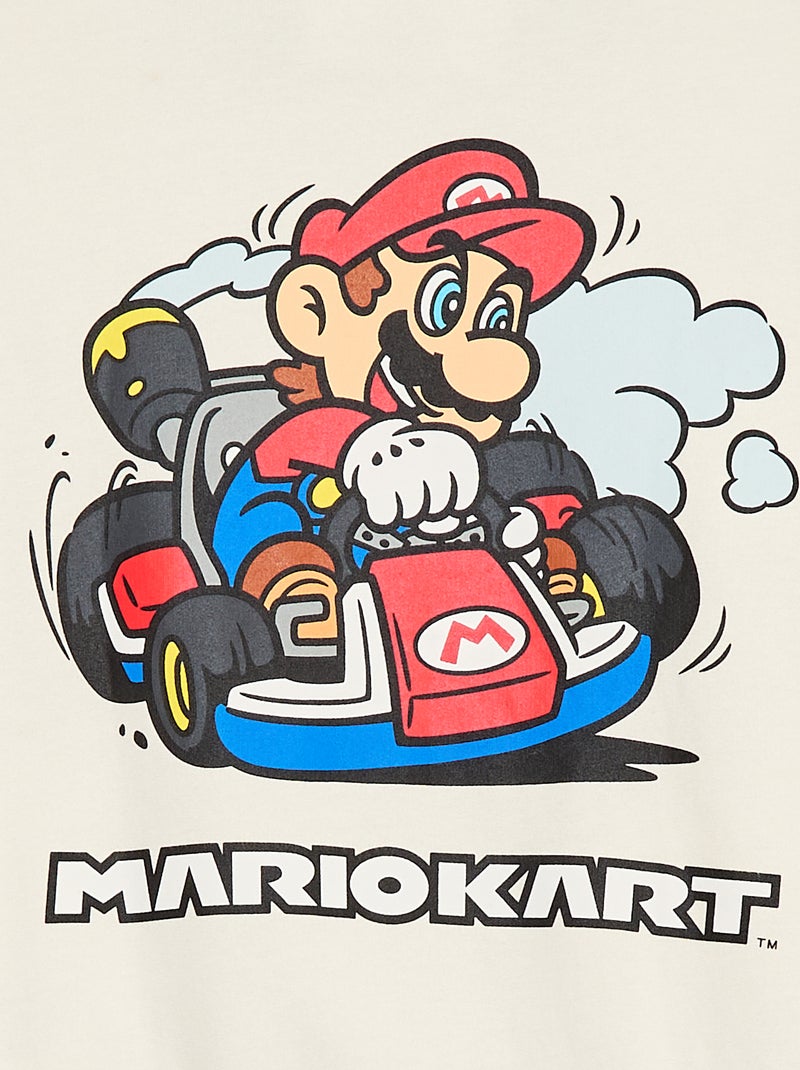 Veste style américain 'Mario' 'Nintendo' Blanc - Kiabi
