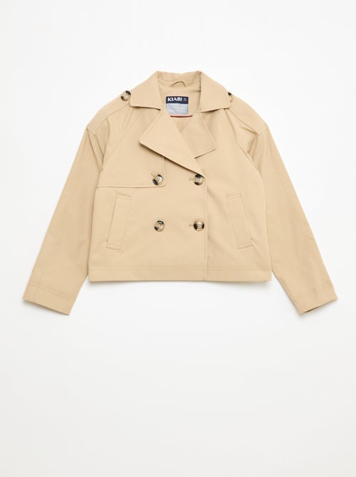 Veste style trench col tailleur - Kiabi