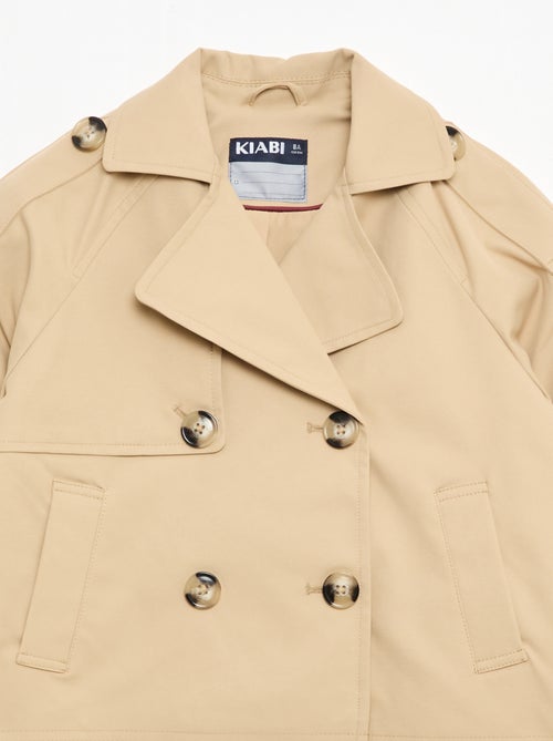 Veste style trench col tailleur - Kiabi
