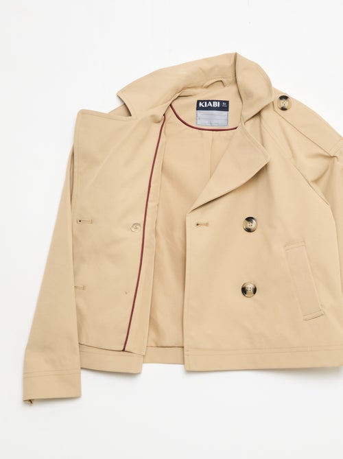 Veste style trench col tailleur - Kiabi