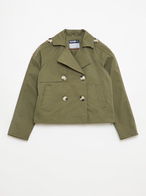 Veste style trench col tailleur - Kiabi