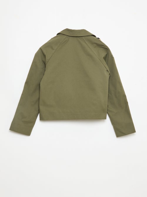 Veste style trench col tailleur - Kiabi