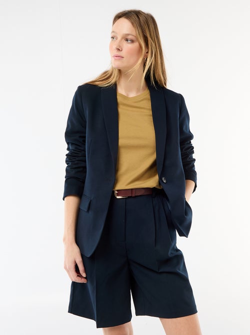 Veste tailleur avec col châle - Kiabi